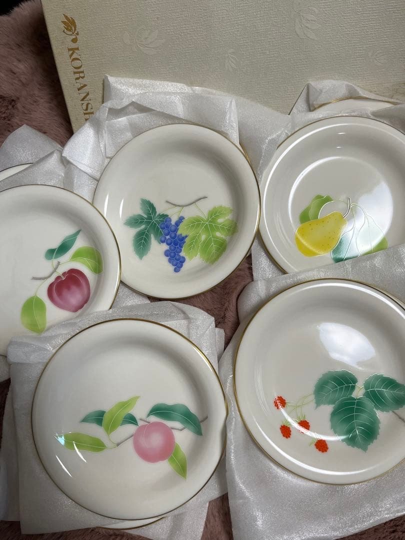 KORANSHA 果物絵柄 皿 10枚セット